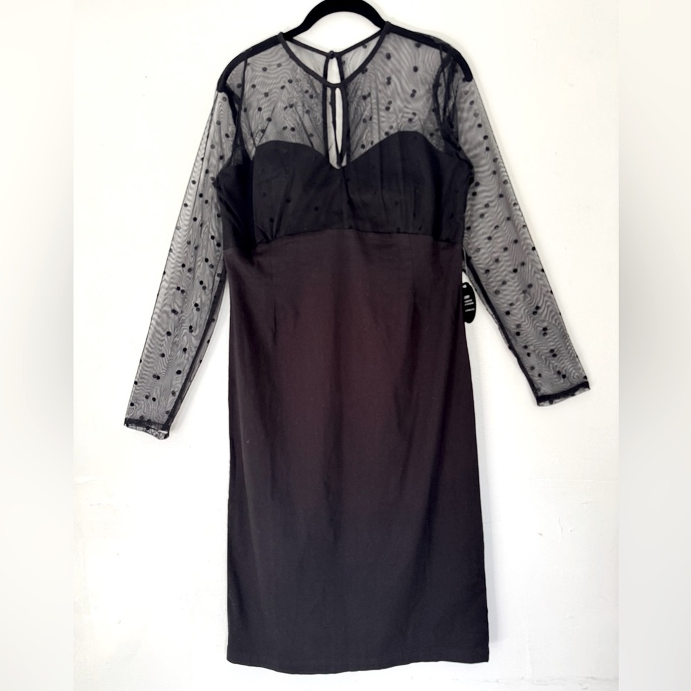 (Katniss) Cute Black Polka Dot Dress